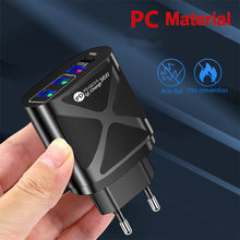 Load image into Gallery viewer, 36W PD+QC3.0 2.4A Mobile Phone Charger European American Fast Charging 3USB with PD Charging Adapter
