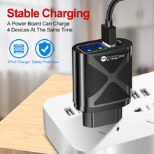 Load image into Gallery viewer, 36W PD+QC3.0 2.4A Mobile Phone Charger European American Fast Charging 3USB with PD Charging Adapter
