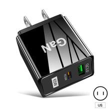 Load image into Gallery viewer, 65W Gallium Nitride Charger GaN Charger QC PD 3.0 USB Type C Fast Wall Charger For Laptop iPhone redmi Xiaomi Quick Charge
