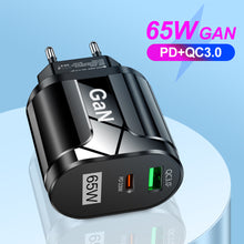 Load image into Gallery viewer, GaN USB C Charger Quick Charge Universal QC3.0 PD USB-C Type C Fast Charging For iPhone 13 Pro Max Macbook Adapter
