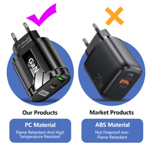 Load image into Gallery viewer, GaN USB C Charger Quick Charge Universal QC3.0 PD USB-C Type C Fast Charging For iPhone 13 Pro Max Macbook Adapter
