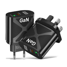 Load image into Gallery viewer, GaN Fast Charge Adapter For MacBook QC 3.0 PD3.0 USB Type C PD Quick Charger For iPhone 13 11 iPad Huawei Xiaomi Samsung
