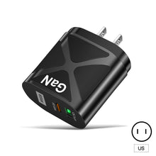Load image into Gallery viewer, GaN Fast Charge Adapter For MacBook QC 3.0 PD3.0 USB Type C PD Quick Charger For iPhone 13 11 iPad Huawei Xiaomi Samsung
