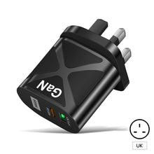 Load image into Gallery viewer, GaN Fast Charge Adapter For MacBook QC 3.0 PD3.0 USB Type C PD Quick Charger For iPhone 13 11 iPad Huawei Xiaomi Samsung
