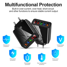 Load image into Gallery viewer, USB Charger 3.1A LED Display Wall Charger USB Fast Charging For IPhone Samsung S10 Plus Xiaomi Huawei Mobile Phone
