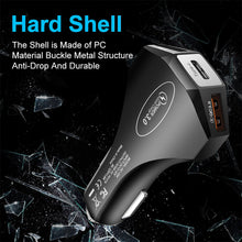 Load image into Gallery viewer, 3 Port Car Charger QC3.0 3.5A Fast Charger Cellphone Car Adapter forSamsung foriphone forHuawei forSONY forLG Universal
