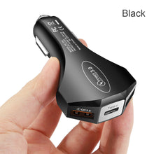 Load image into Gallery viewer, 3 Port Car Charger QC3.0 3.5A Fast Charger Cellphone Car Adapter forSamsung foriphone forHuawei forSONY forLG Universal
