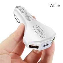 Load image into Gallery viewer, 3 Port Car Charger QC3.0 3.5A Fast Charger Cellphone Car Adapter forSamsung foriphone forHuawei forSONY forLG Universal
