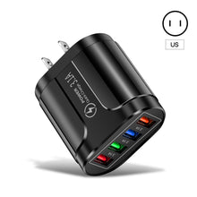 Load image into Gallery viewer, 3.1A 4usb Multi-Port Charger EU/US/UK Plug Mobile Phone Fast Charger Suitable For iPhone 13 12 11 X Pro Max Huawei P40 Xiaomi
