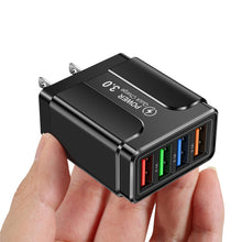 Load image into Gallery viewer, 3.1A Butterfly 4USB Charger For Mobile Phone Travel Charging Head For iPhone Samsung Xiaomi HUAWEI Android Power Adapter
