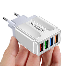 Load image into Gallery viewer, 3.1A Butterfly 4USB Charger For Mobile Phone Travel Charging Head For iPhone Samsung Xiaomi HUAWEI Android Power Adapter
