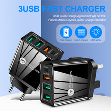 Load image into Gallery viewer, 36W USB Charger Quick Charge 3.0 Type C PD 20W Fast Charging Charger for iPhone 12 Samsung Xiaomi Mobile Phone Charger
