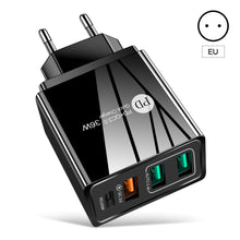 Load image into Gallery viewer, 36W USB Charger Quick Charge 3.0 Type C PD 20W Fast Charging Charger for iPhone 12 Samsung Xiaomi Mobile Phone Charger
