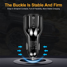 Load image into Gallery viewer, USB Car Charger 3A 100W Type C PD QC Fast Charging Phone Adapter For iPhone 13 12 11 Pro Max 8 Xiaomi Huawei Samsung S21 S20 S10
