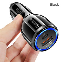 Load image into Gallery viewer, USB Car Charger 3A 100W Type C PD QC Fast Charging Phone Adapter For iPhone 13 12 11 Pro Max 8 Xiaomi Huawei Samsung S21 S20 S10
