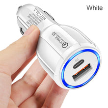Load image into Gallery viewer, USB Car Charger 3A 100W Type C PD QC Fast Charging Phone Adapter For iPhone 13 12 11 Pro Max 8 Xiaomi Huawei Samsung S21 S20 S10
