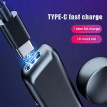 Load image into Gallery viewer, V18 Bone Conduction Bluetooth-compatible Wireless Headphones V5.2 Single Ear Business Earphone With Power Digital Display
