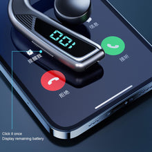 Load image into Gallery viewer, V18 Bone Conduction Bluetooth-compatible Wireless Headphones V5.2 Single Ear Business Earphone With Power Digital Display
