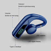 Load image into Gallery viewer, V18 Bone Conduction Bluetooth-compatible Wireless Headphones V5.2 Single Ear Business Earphone With Power Digital Display
