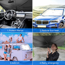 Load image into Gallery viewer, Large Car Windshield Sunshade Folding Front Umbrella Type Sun Shade for Car Window Summer Sun Protection Sunscreen Sun Visor
