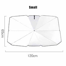 Load image into Gallery viewer, Large Car Windshield Sunshade Folding Front Umbrella Type Sun Shade for Car Window Summer Sun Protection Sunscreen Sun Visor
