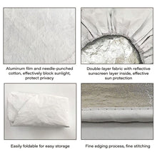 Load image into Gallery viewer, Auto Car Steering Wheel Sunshade Side Silver Coated Cloth Steering Wheel Cover Window Shade Sunscreen Insulation Side Sun Shade
