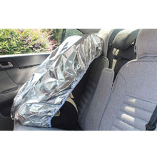 Load image into Gallery viewer, Auto Car Steering Wheel Sunshade Side Silver Coated Cloth Steering Wheel Cover Window Shade Sunscreen Insulation Side Sun Shade
