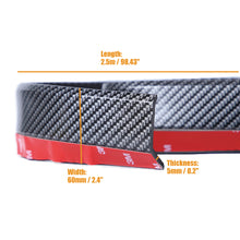 Load image into Gallery viewer, 2.5m Car Bumper Lip Stickers Car Protectors Front Bumper Lip Splitter Spoiler Bumpers Exterior Mouldings Bumper Rubber Strip
