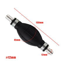 Load image into Gallery viewer, 6/8/10/12mm Fuel Pump Aluminum Hand Gasoline Pump Oil Sucker Line Hand Primer Bulb All Fuels For Car Boat Marine Outboard
