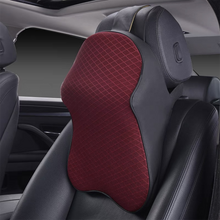 Load image into Gallery viewer, 3D Memory Foam Car Headrest Neck Pillow Adjustable Head Restraint Auto Travel Pillow Neck Support Holder Seat Covers Car Styling
