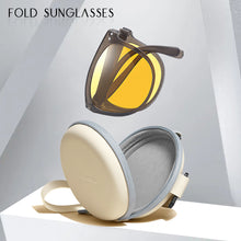 Load image into Gallery viewer, Polarized Foldable Sunglasses Folding Glasses With Case Men Women Mirrored Sun Glasses Folded Super Ultra Light Sunglasses
