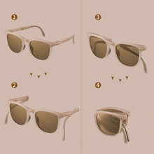 Load image into Gallery viewer, Polarized Foldable Sunglasses Folding Glasses With Case Men Women Mirrored Sun Glasses Folded Super Ultra Light Sunglasses
