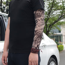 Load image into Gallery viewer, Unisex Punk Cool Tattoo Sun-proof Sleeves Fashion Arm Warmers Summer UV Protection Elastic Sleeve for Man Woman
