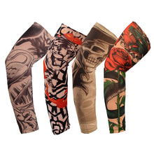 Load image into Gallery viewer, Unisex Punk Cool Tattoo Sun-proof Sleeves Fashion Arm Warmers Summer UV Protection Elastic Sleeve for Man Woman
