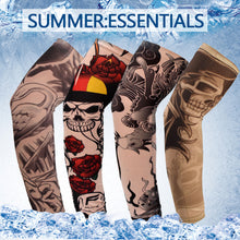 Load image into Gallery viewer, Unisex Punk Cool Tattoo Sun-proof Sleeves Fashion Arm Warmers Summer UV Protection Elastic Sleeve for Man Woman
