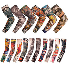 Load image into Gallery viewer, Fashion Seamless Cycling Fishing Sun-proof Sleeves Unisex Punk Cool Tattoo Summer Arm UV Protection Elastic Sleeve
