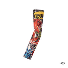 Load image into Gallery viewer, Fashion Seamless Cycling Fishing Sun-proof Sleeves Unisex Punk Cool Tattoo Summer Arm UV Protection Elastic Sleeve
