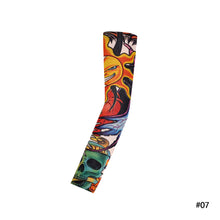 Load image into Gallery viewer, Fashion Seamless Cycling Fishing Sun-proof Sleeves Unisex Punk Cool Tattoo Summer Arm UV Protection Elastic Sleeve
