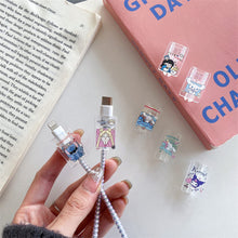Load image into Gallery viewer, 1PCS USB Cable Protector Data Line Cord Protective Case Transparent Cartoon Soft TPU Cover For iPhone Android Charging
