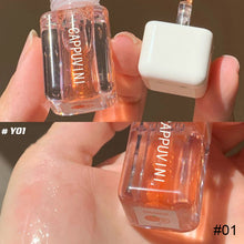 Load image into Gallery viewer, 7 Colors Small Square Lip Oil Transparent Lip Gloss Moisturizing Mirror Lip Glaze Lipstick Lips Makeup Cosmetic
