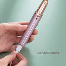 Load image into Gallery viewer, Women Electric Eyebrow Trimmer Portable Rechargeable Eyebrow Trimmer Painless Epilator Brows Shaver Hair Remover
