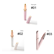 Load image into Gallery viewer, Women Electric Eyebrow Trimmer Portable Rechargeable Eyebrow Trimmer Painless Epilator Brows Shaver Hair Remover
