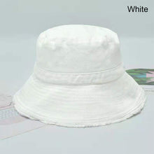 Load image into Gallery viewer, Women Fisherman Hat Outdoor Sun Protection Sun Hat Solid Color Raw Edge Fisherman Hat Fashion Simple Hat
