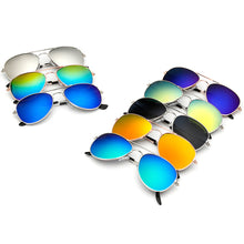 Load image into Gallery viewer, Fashion Colorful Children Sunglasses Color Reflective Children Sunglasses Kids Personality Sunglasses for Outdoor Activities
