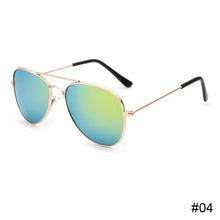 Load image into Gallery viewer, Fashion Colorful Children Sunglasses Color Reflective Children Sunglasses Kids Personality Sunglasses for Outdoor Activities
