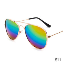 Load image into Gallery viewer, Fashion Colorful Children Sunglasses Color Reflective Children Sunglasses Kids Personality Sunglasses for Outdoor Activities
