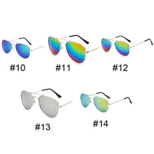 Load image into Gallery viewer, Fashion Colorful Children Sunglasses Color Reflective Children Sunglasses Kids Personality Sunglasses for Outdoor Activities
