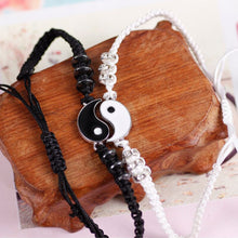 Load image into Gallery viewer, Alloyed Hand-woven Bracelet Diamond Inlaid Fashionable Braided Rope Tai Chi Bracelet Jewelry Gift for Friends Lovers
