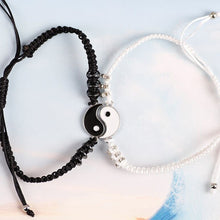 Load image into Gallery viewer, Alloyed Hand-woven Bracelet Diamond Inlaid Fashionable Braided Rope Tai Chi Bracelet Jewelry Gift for Friends Lovers
