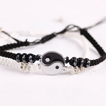 Load image into Gallery viewer, Alloyed Hand-woven Bracelet Diamond Inlaid Fashionable Braided Rope Tai Chi Bracelet Jewelry Gift for Friends Lovers
